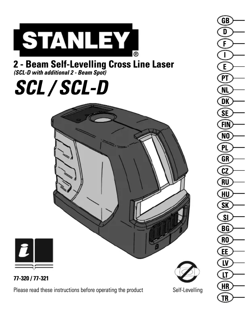 Page 1 of the manual User Manual Stanley SCL