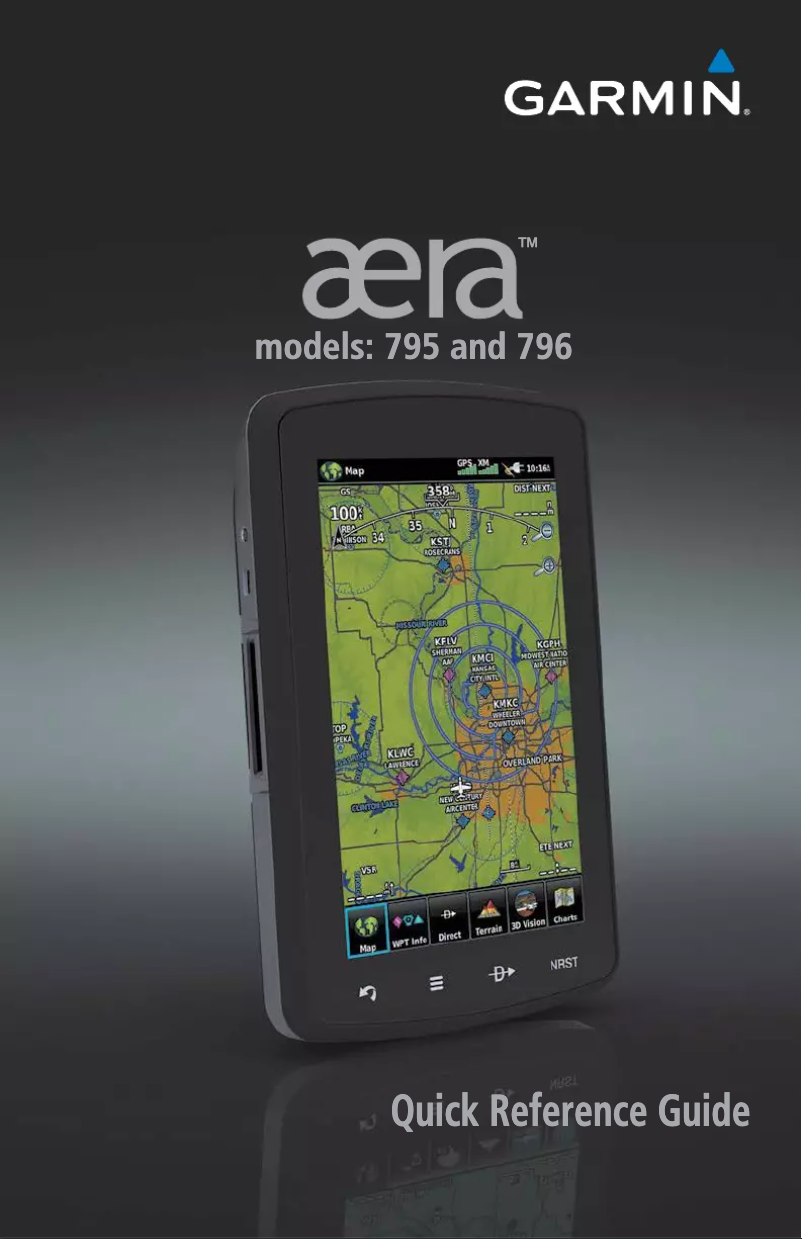 Page 1 of the manual User Manual Garmin Aera 795