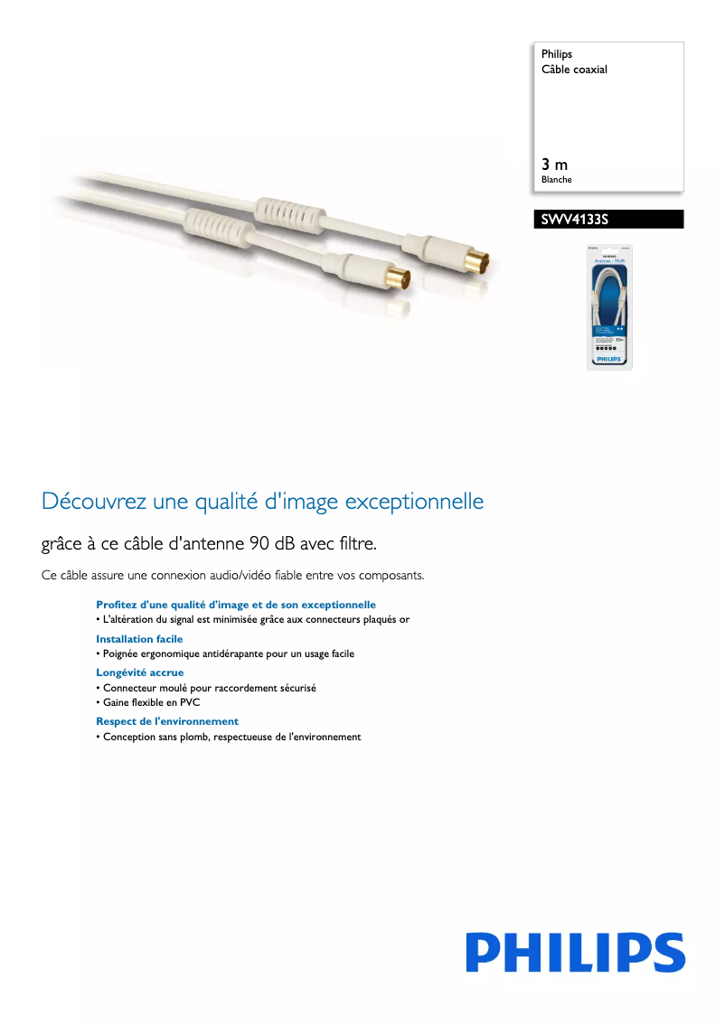 First page image of the manual for SWV4133S