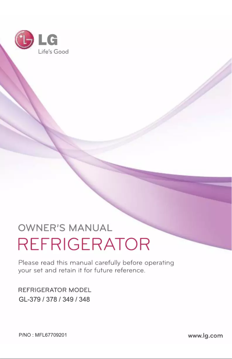 Page 1 of the manual User Manual LG GL-349PEX5