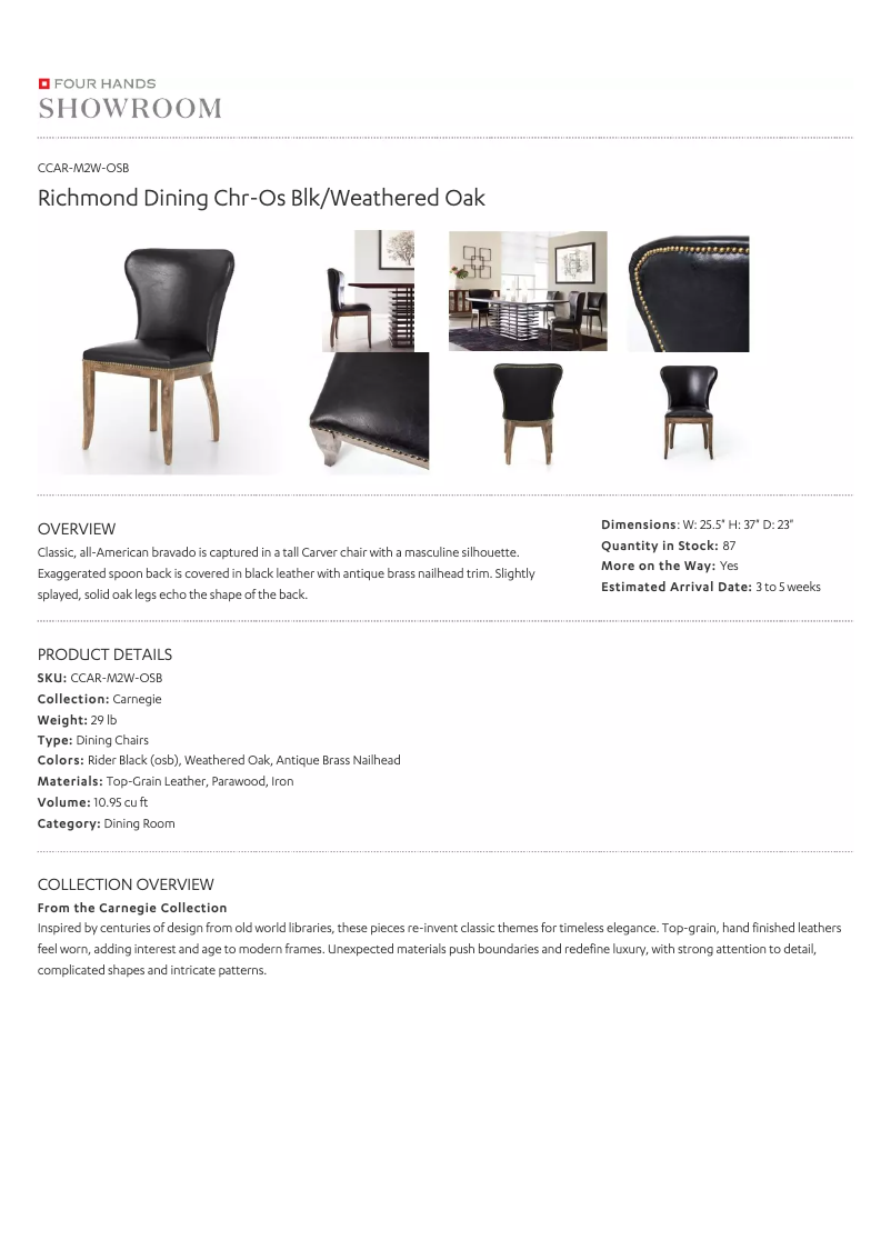 First page image of the manual for CCAR-M2W-OSB