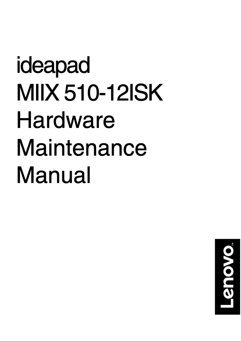 First page image of the manual for Miix 500