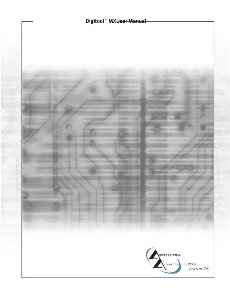 First page image of the manual for Digitool MX