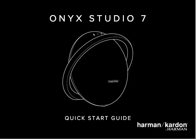 First page image of the manual for Onyx Studio 7