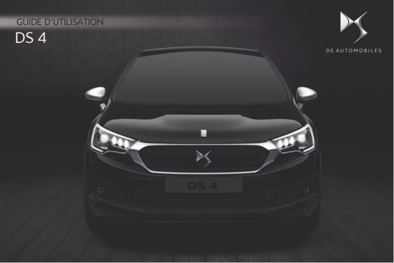 Page 1 of the manual User Manual Citroën DS4 (2016)
