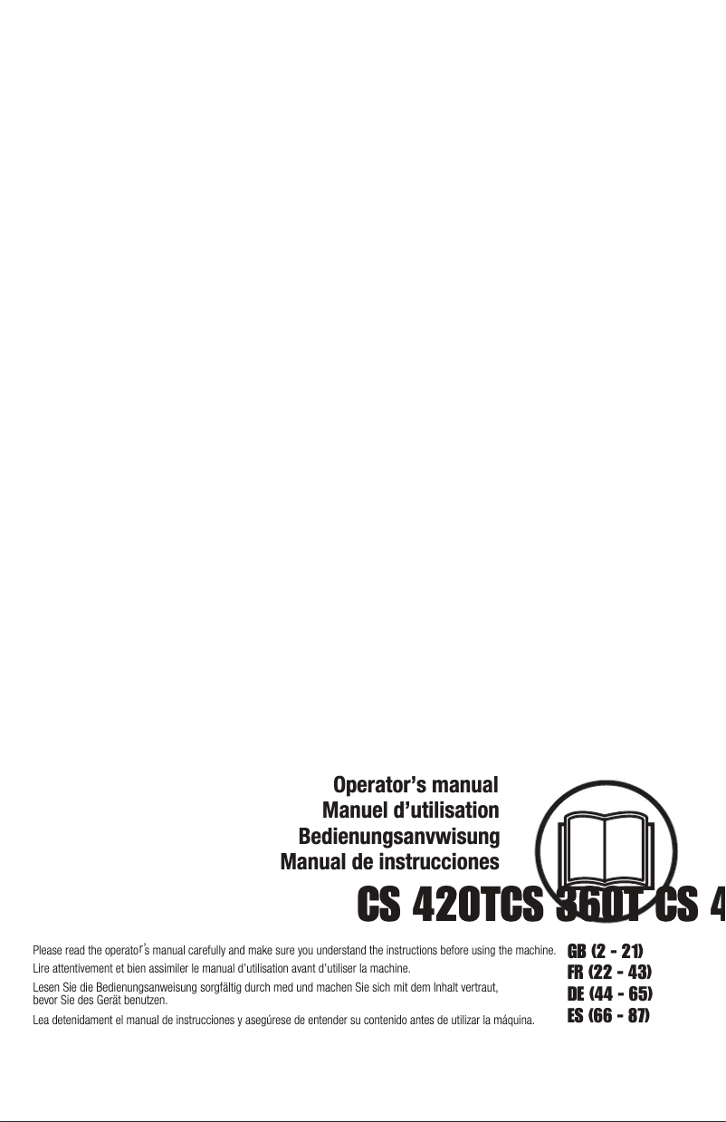 First page image of the manual for CS 400T