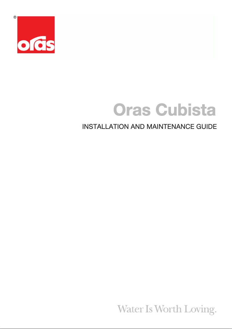 Page 1 of the manual User Manual Oras Cubista 2824FT