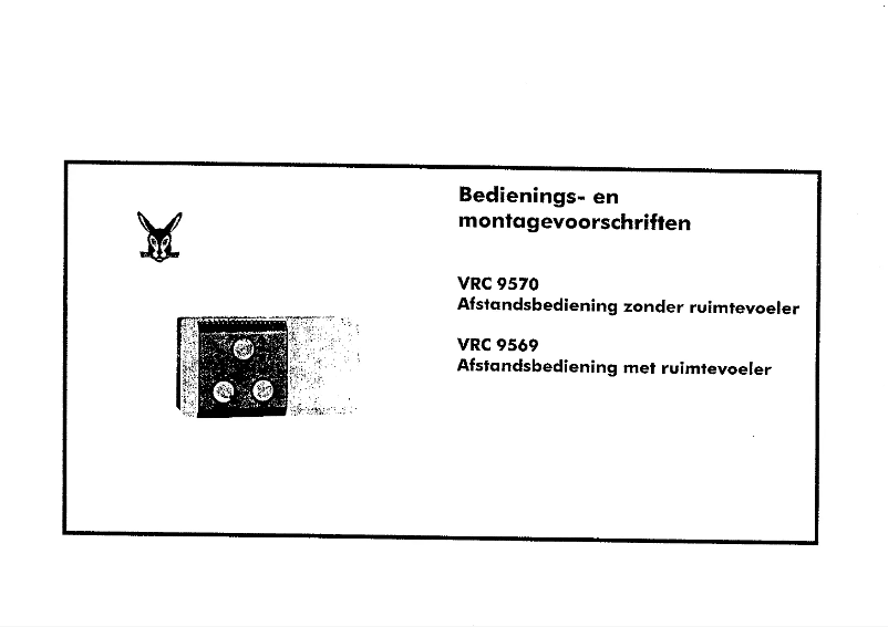 First page image of the manual for VRC 9569