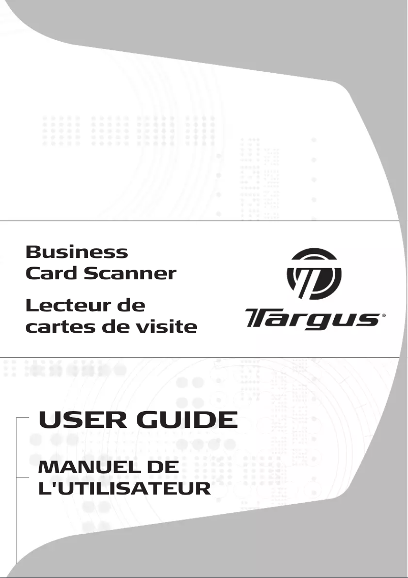 Page 1 of the manual User Manual Targus AWU04CA