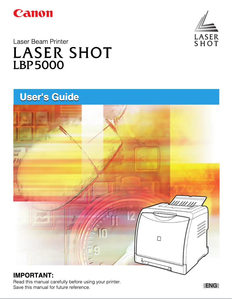 Page 1 of the manual User Manual Canon i-SENSYS LBP5000