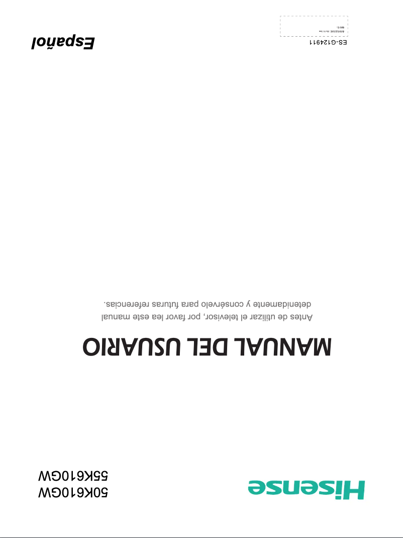 First page image of the manual for 50K610GW