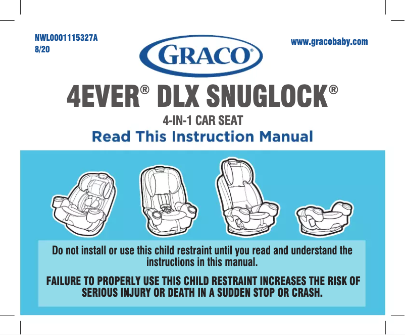 First page image of the manual for 4Ever DLX SnugLock