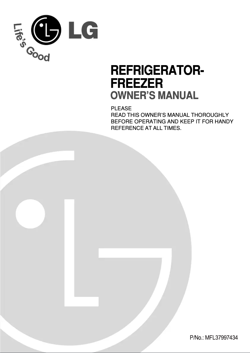 Page 1 of the manual User Manual LG GN-346FS
