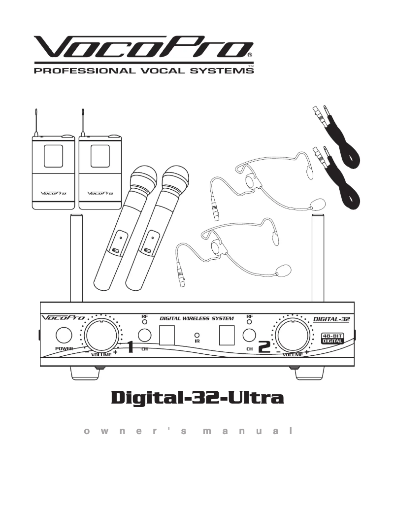 Page 1 of the manual User Manual Vocopro Digital-32-Ultra