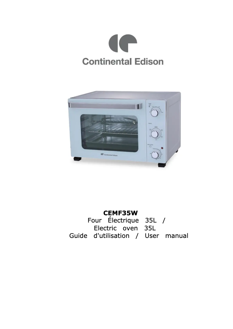 First page image of the manual for CEMF35W