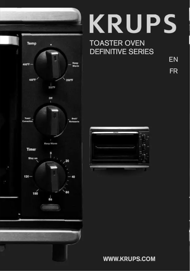 Page 1 of the manual User Manual Krups TO740D