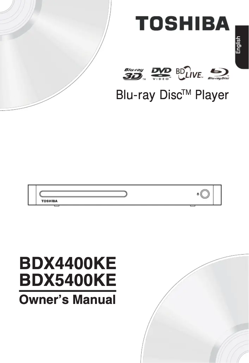 First page image of the manual for BDX5400KE