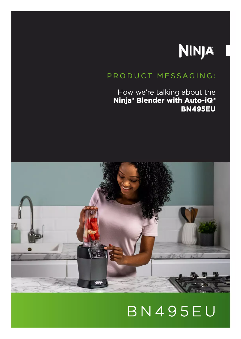 Page 1 of the manual Technical Sheet Ninja BN495EU