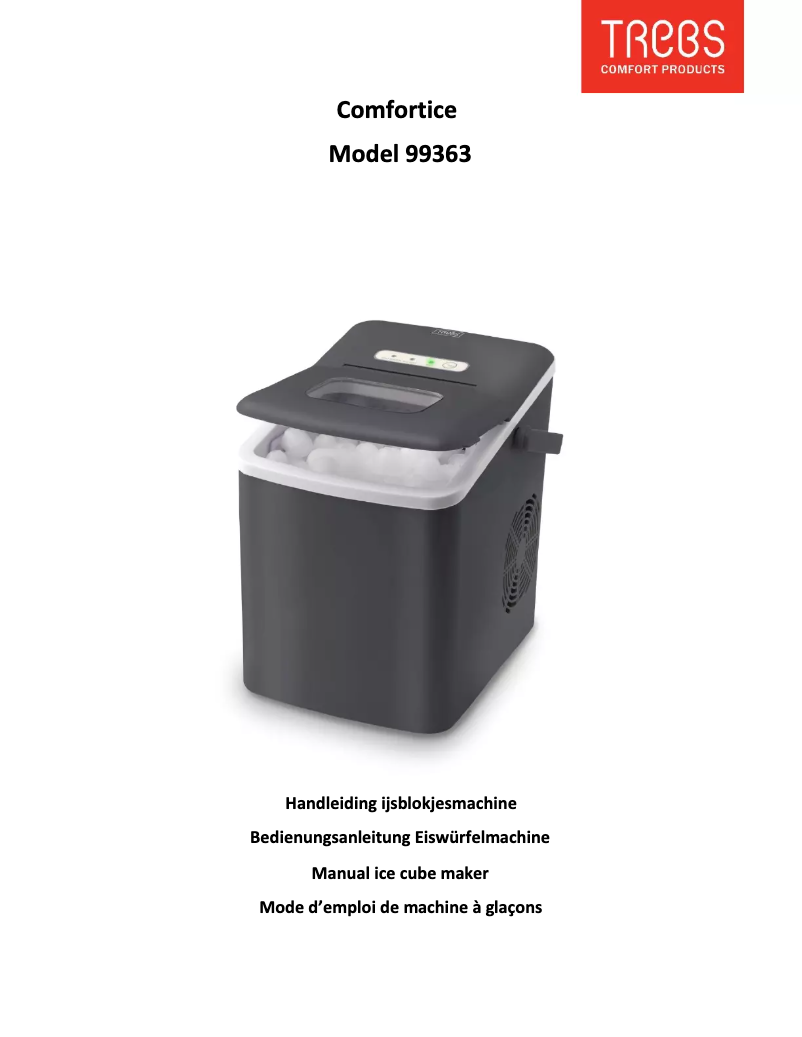 Page 1 of the manual User Manual Trebs Comfortice 99363