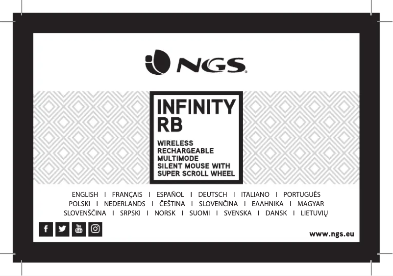 First page image of the manual for Infinity RB