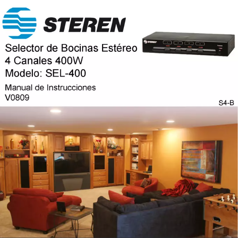 Page 1 of the manual User Manual Steren SEL-400