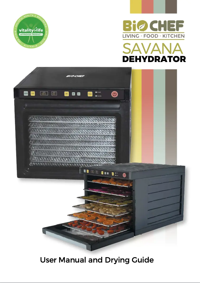 Page 1 of the manual User Manual BioChef Savana