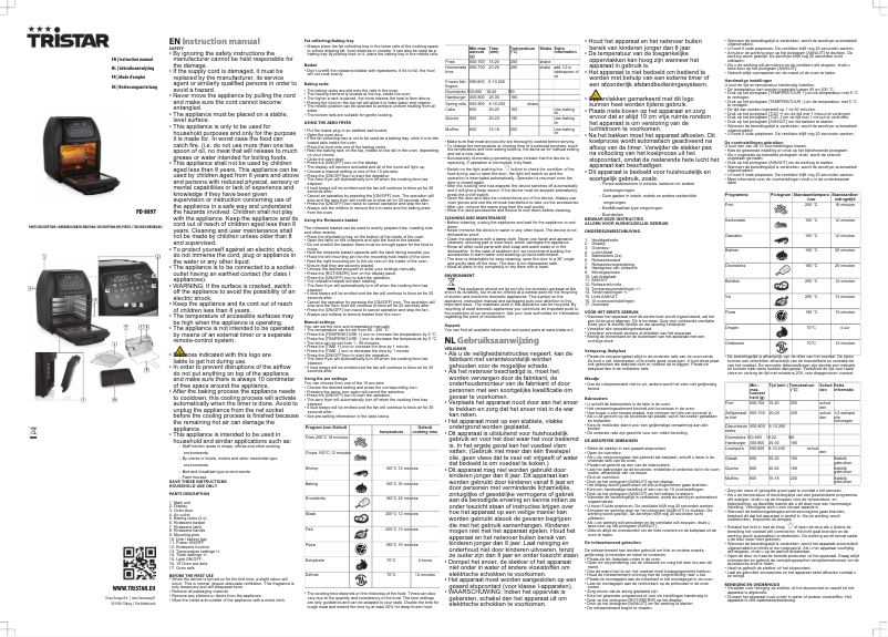 First page image of the manual for PD-8897