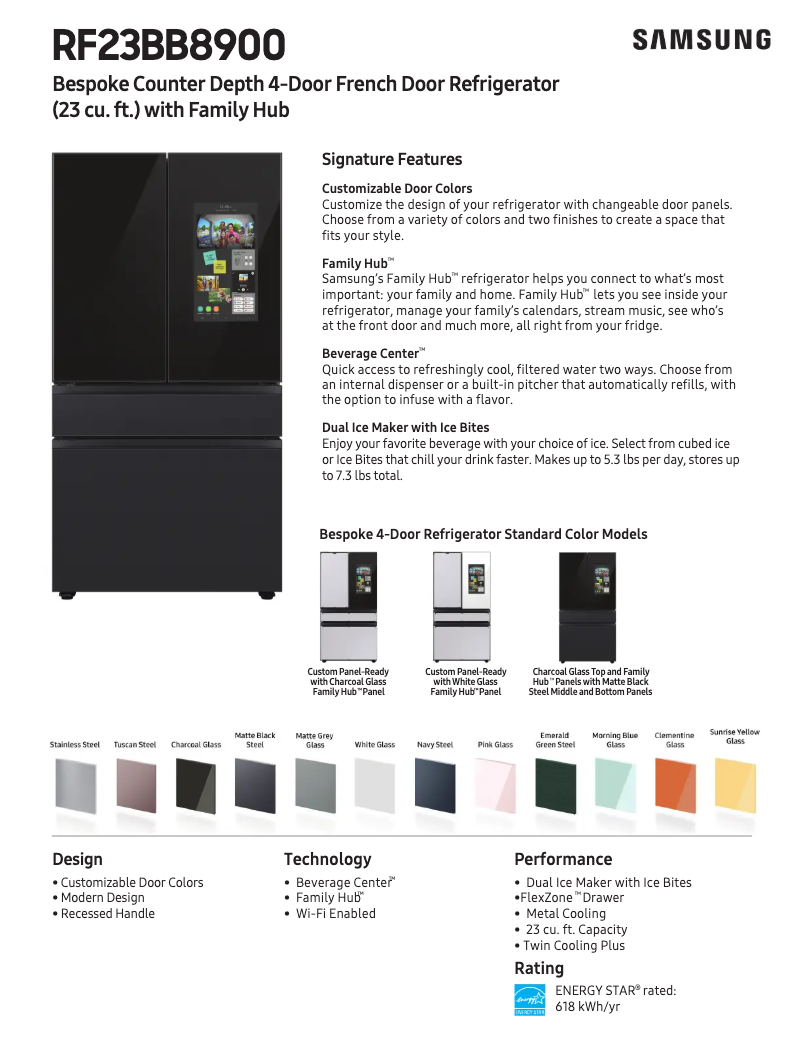 First page image of the manual for RF23BB890012