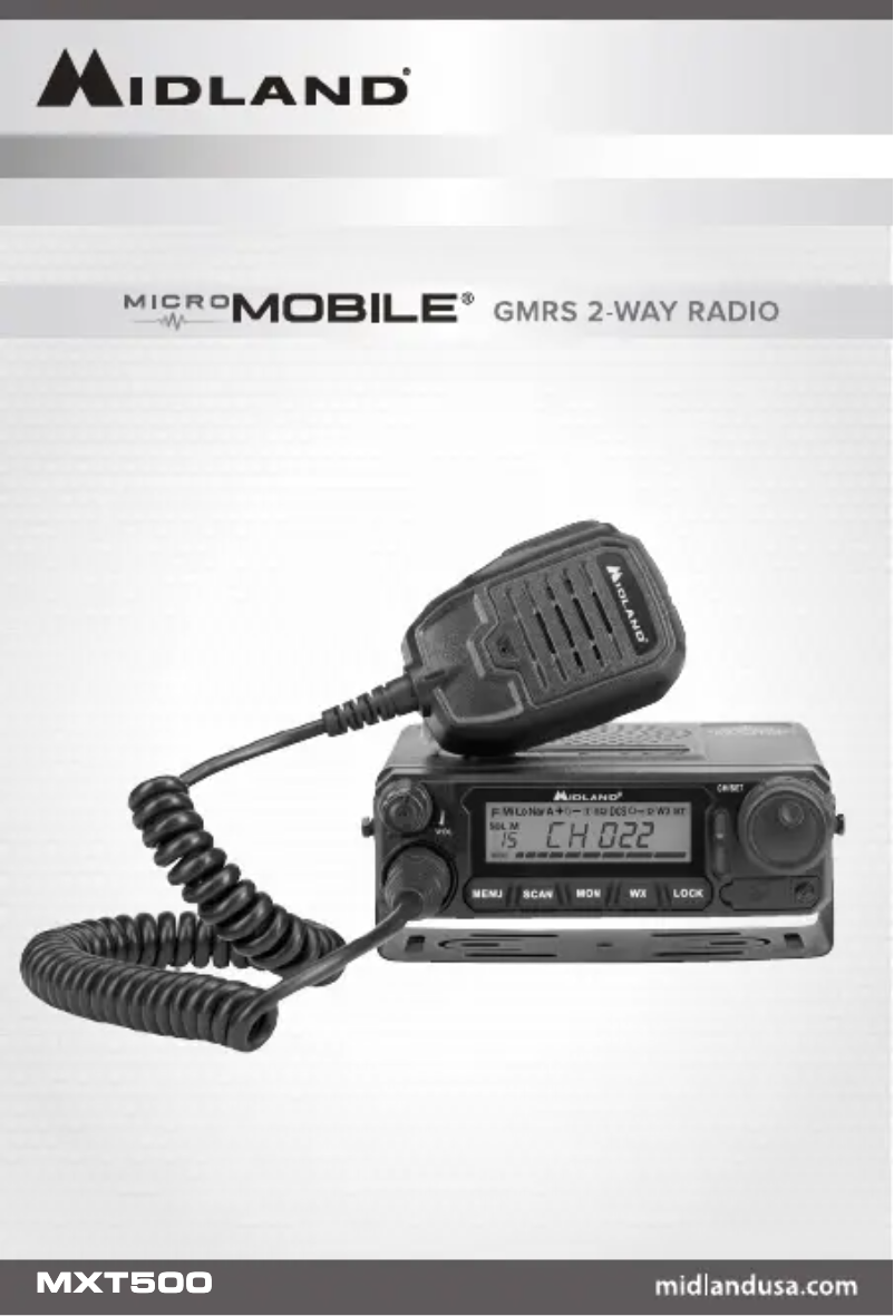 First page image of the manual for MicroMobile MXT500