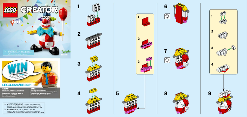 Page 1 of the manual User Manual Lego Creator 30565