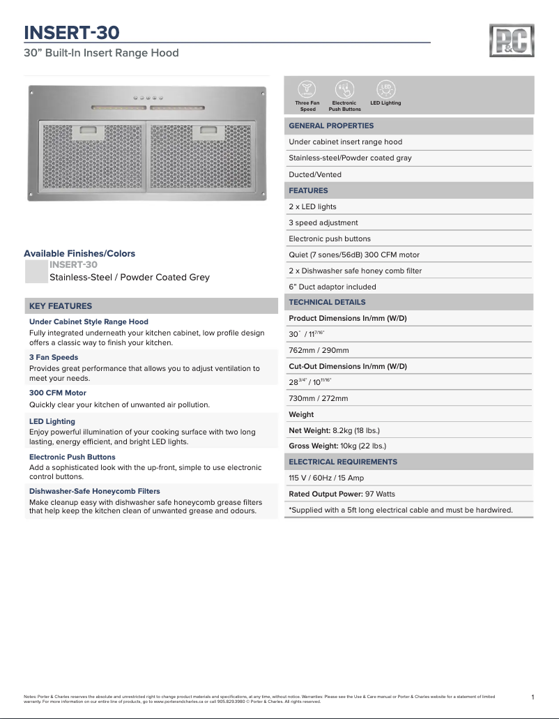 First page image of the manual for INSERT-30