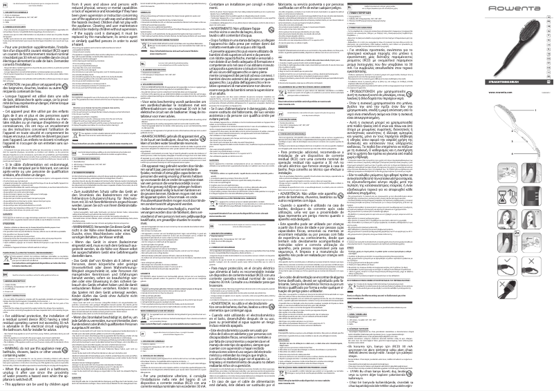 First page image of the manual for Power Straight CF5820