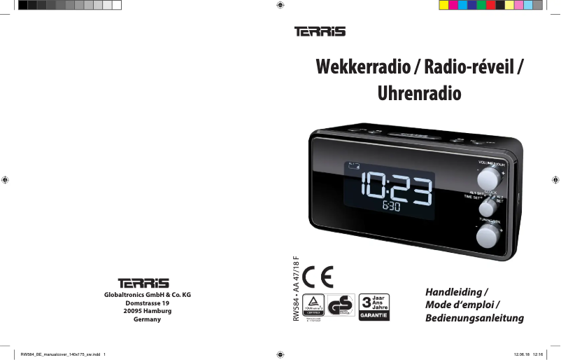 Image de la première page du manuel de l'appareil RW 584