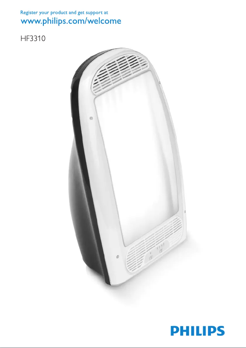 Page 1 of the manual User Manual Philips briteLITE 6 HF3310