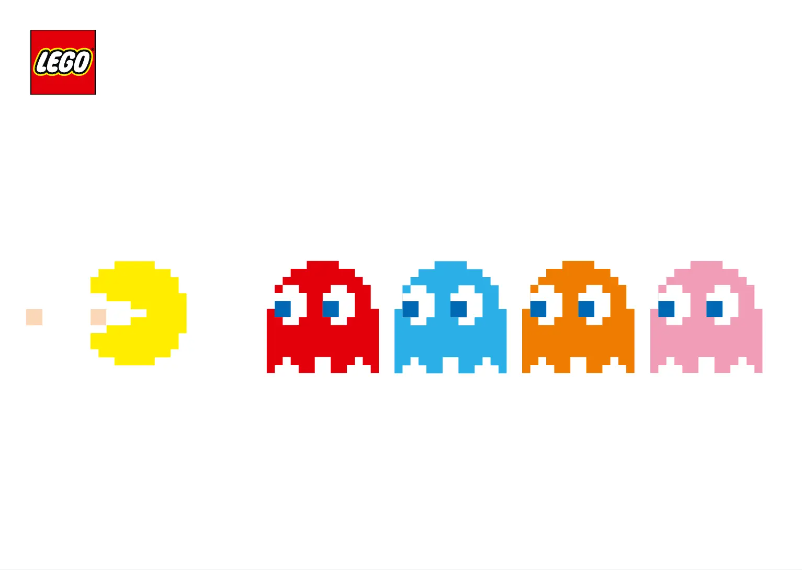 Page 1 of the manual Visual Instructions Lego Pac-Man 10323