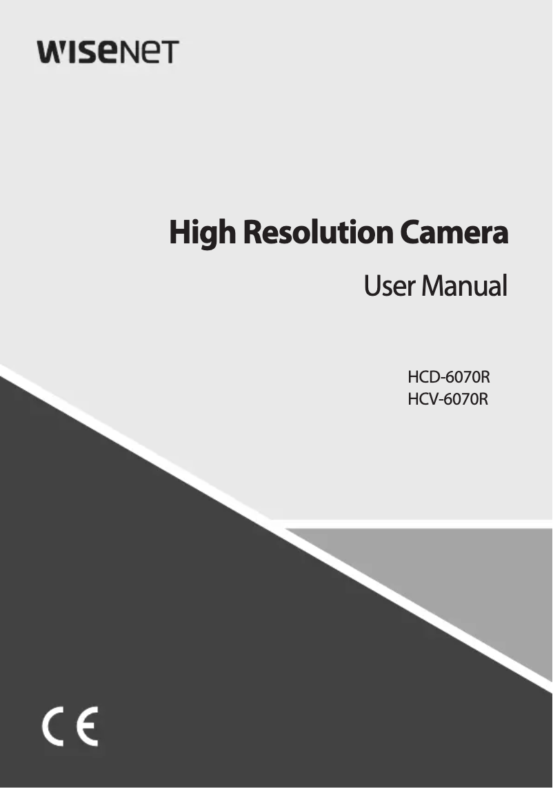 Page 1 of the manual User Manual Hanwha HCV-6070R
