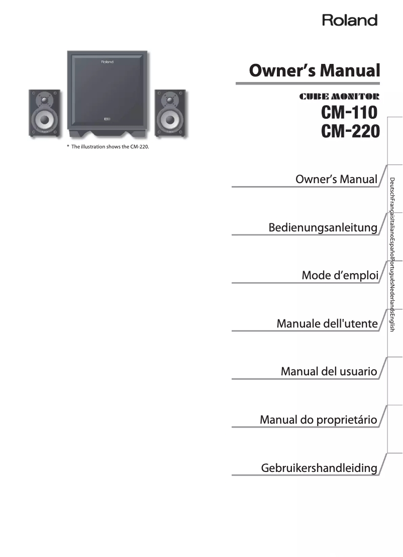 First page image of the manual for CM-220