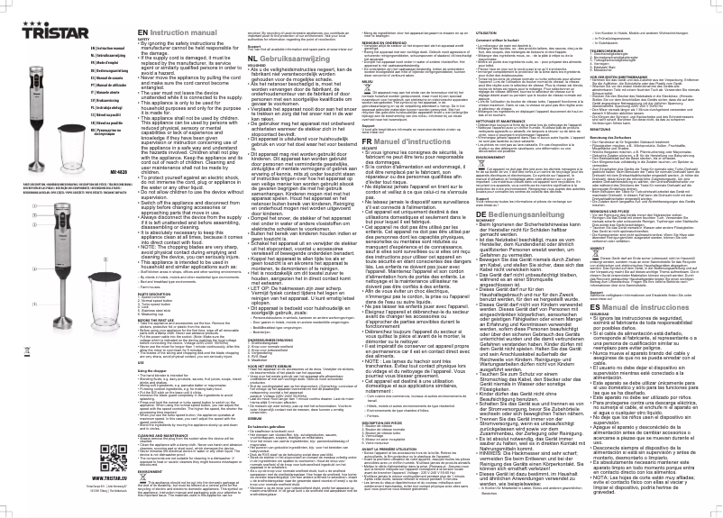 First page image of the manual for MX-4828