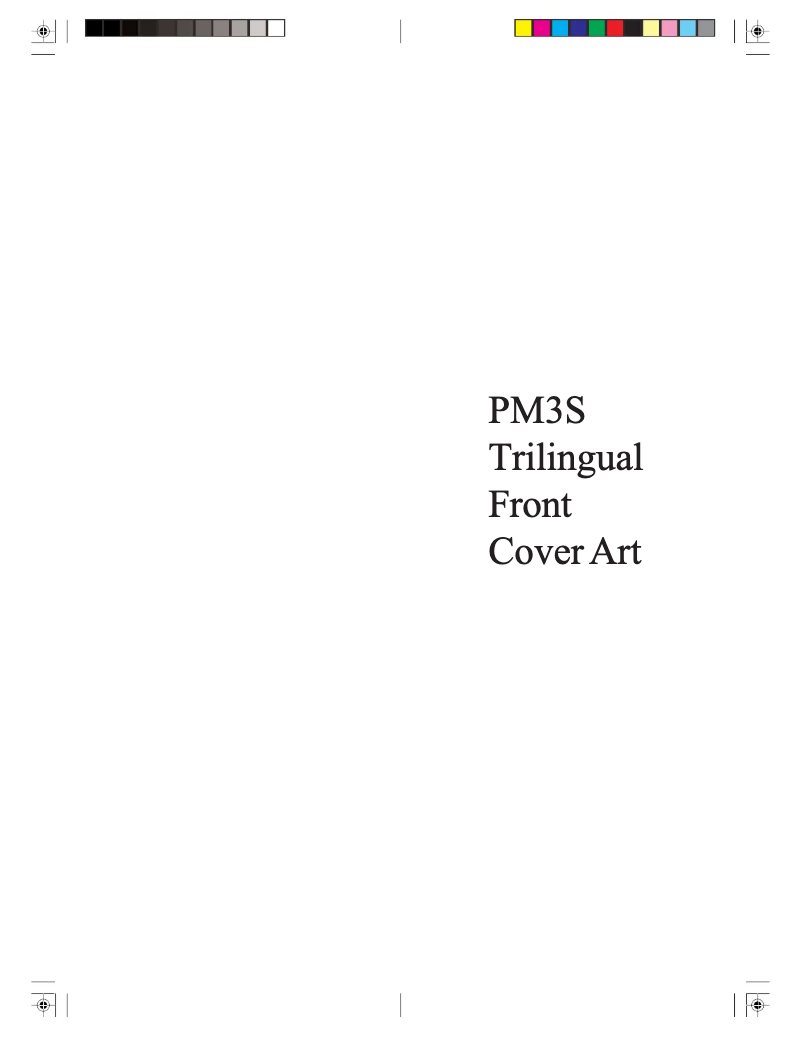 First page image of the manual for PM3S