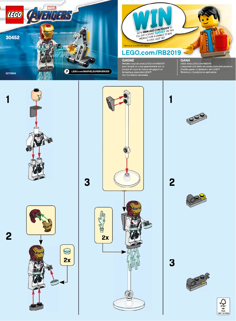 Page 1 of the manual User Manual Lego Marvel Avengers 30452