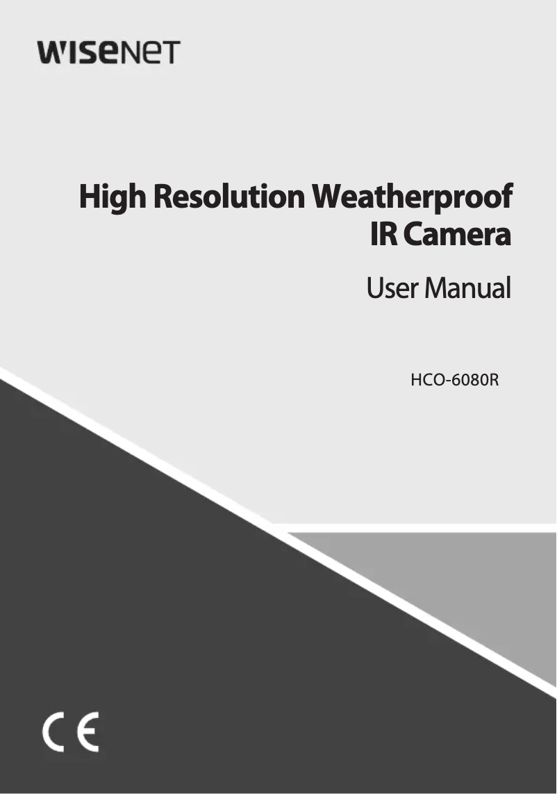 First page image of the manual for HCO-6080R