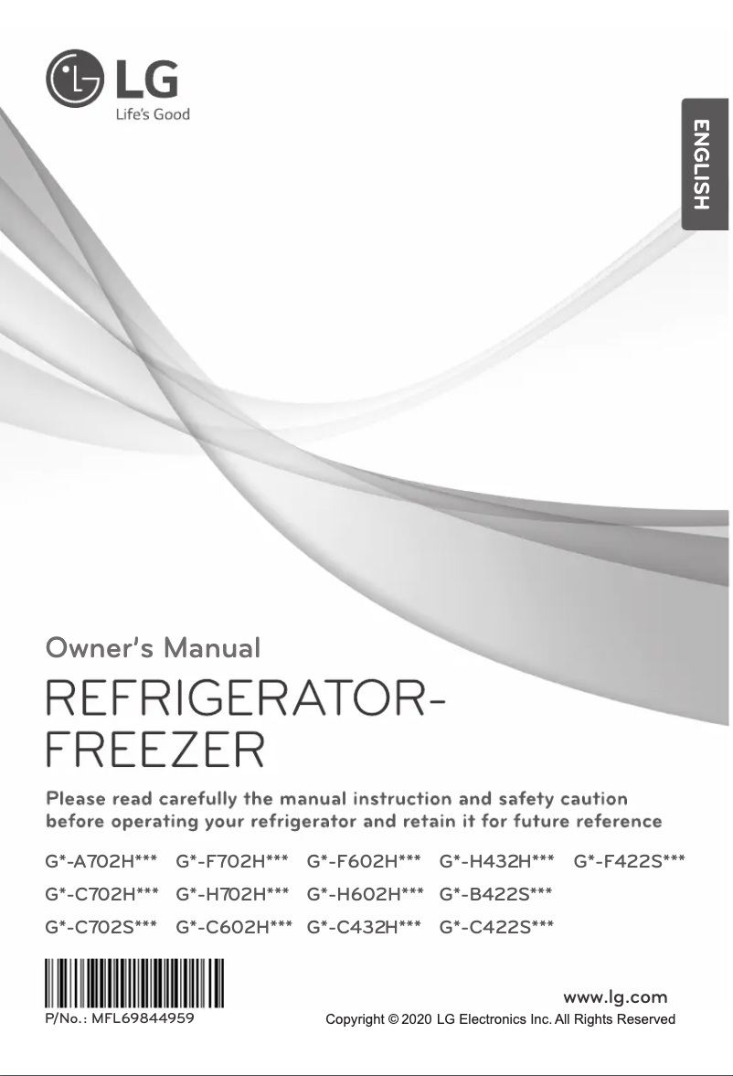 Page 1 of the manual User Manual LG GN-F422SMCZ