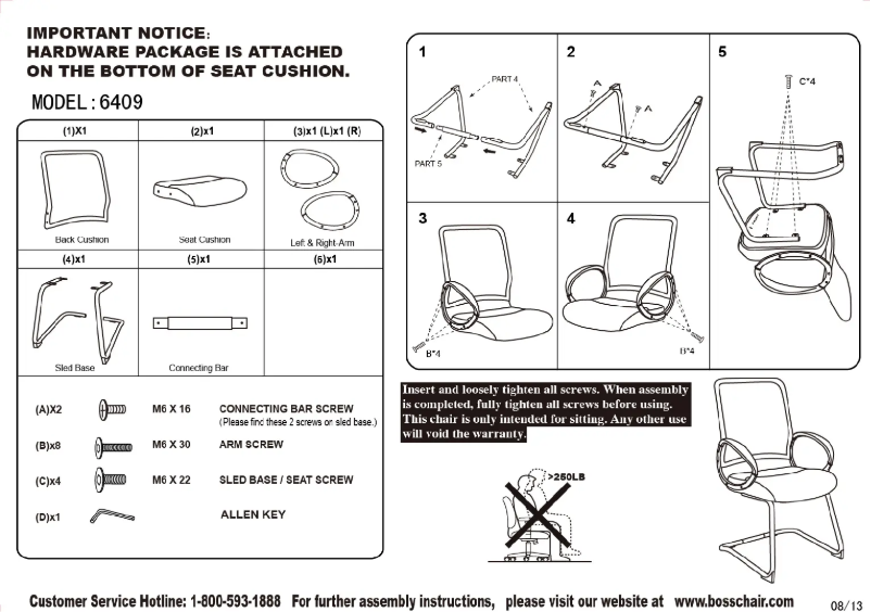 First page image of the manual for B6409