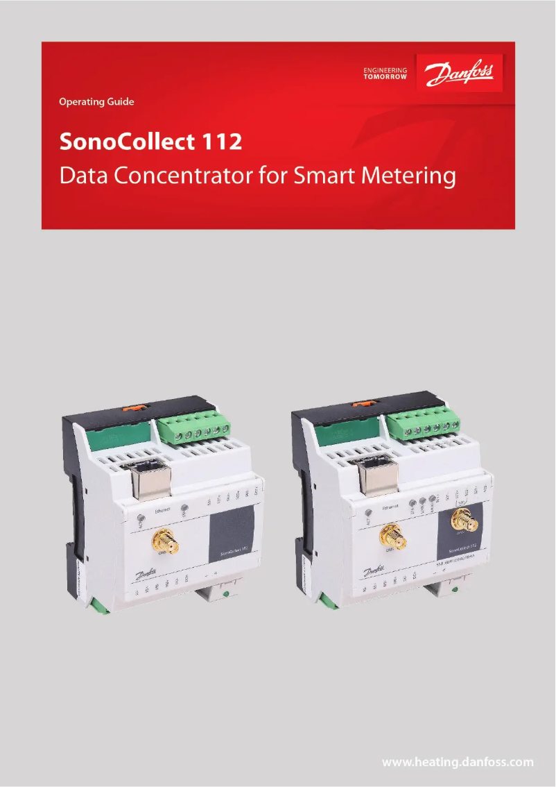 First page image of the manual for SonoCollect 112