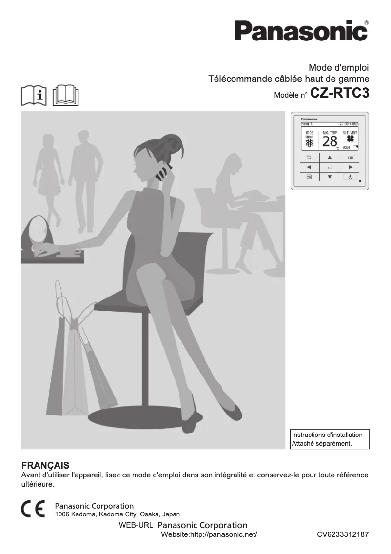 First page image of the manual for CZ-RTC3