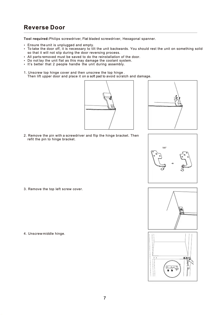 Page 1 of the manual Instructions / Assembly Avanti FF10B3S
