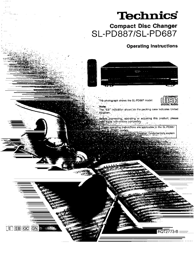 Page 1 of the manual User Manual Technics SL-PD687