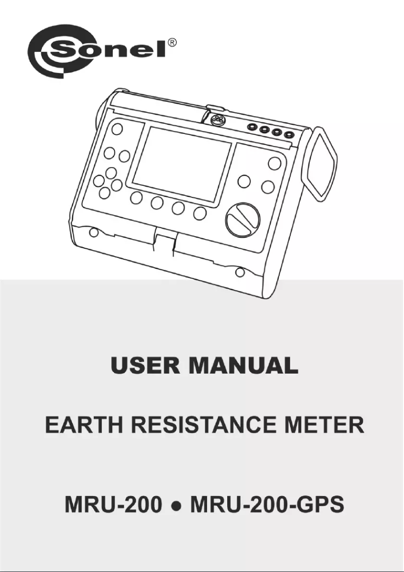 First page image of the manual for MRU-200