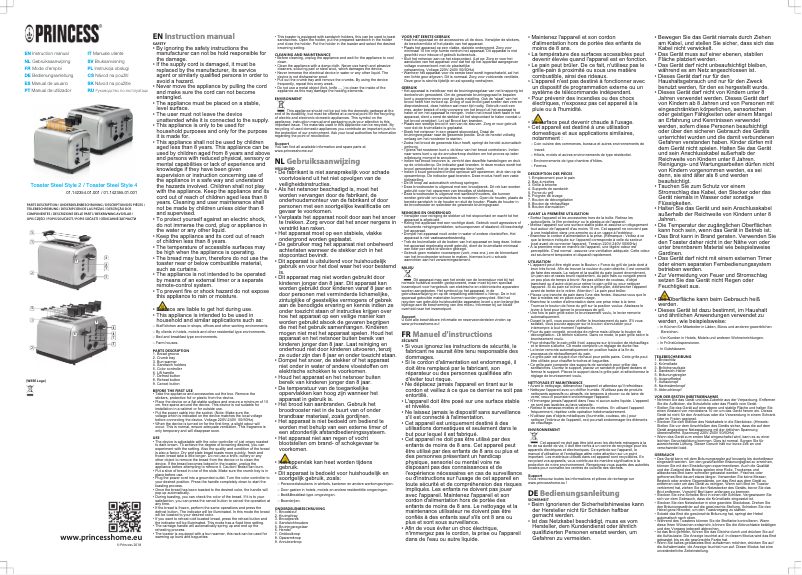 First page image of the manual for Steel Style 4 142355