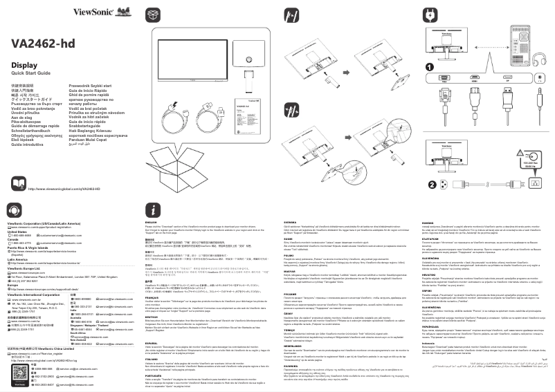 Image de la première page du manuel de l'appareil VA2462-hd